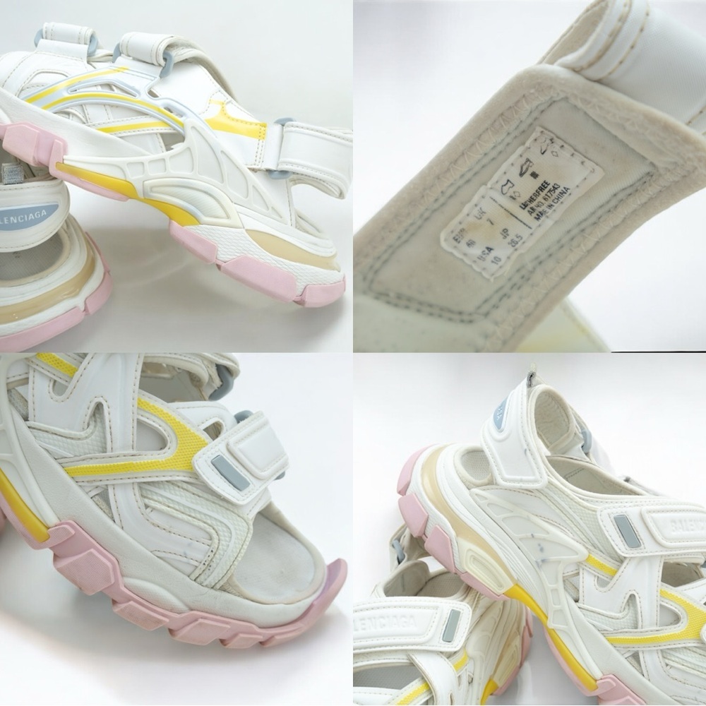 RARE Balenciaga White & Pink Track Sport Sandals US 10/ EU 40 - Picture 7 of 7